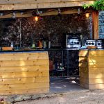 Well equipped outdoor kitchen